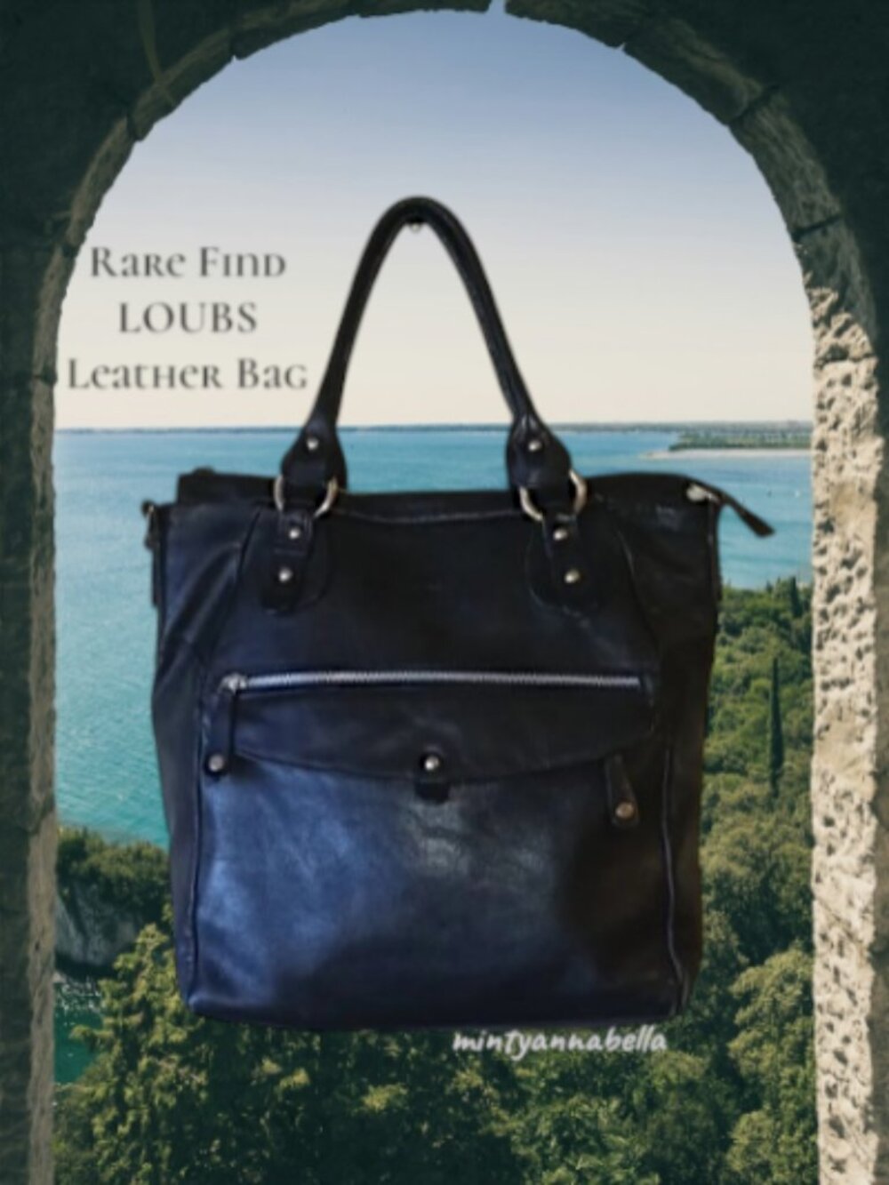 LOUBS Leather RARE Moto Bag